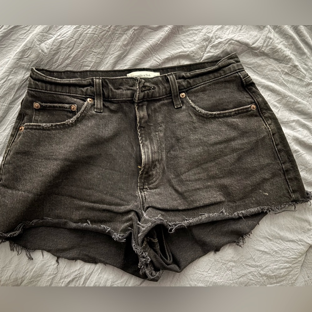 Abercrombie & Fitch Dark Gray Jean Shorts